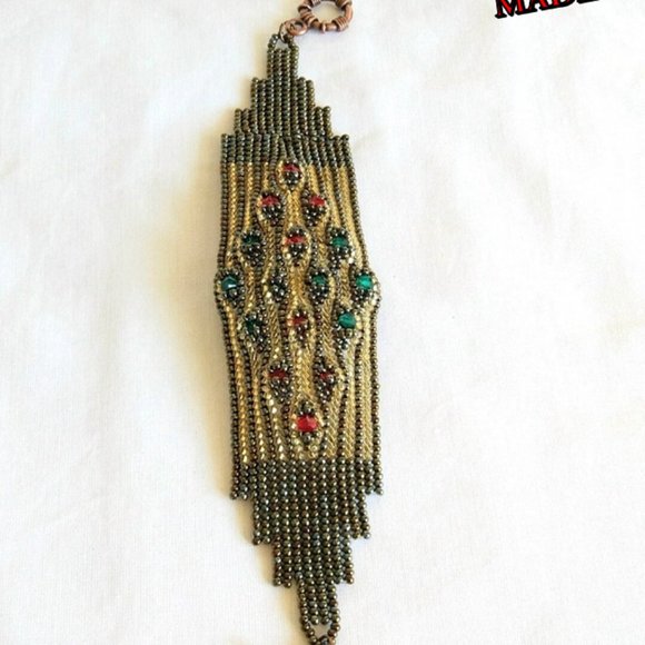 Indian Style Straw Bracelet Hand Made. - Picture 3 of 4